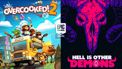 Hell is Other Demons and Overcooked! 2 are now free to download from the Epic Games Store. (Image source: Epic Games)