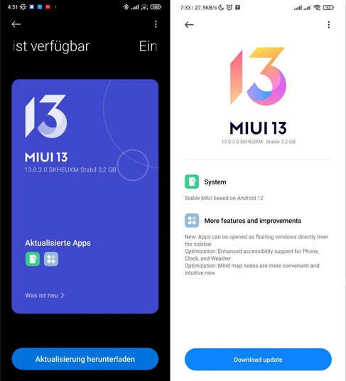 MIUI 13 for the Poco F3.