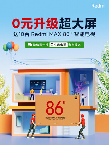 Redmi Max 86" promo. (Image source: Xiaomi)