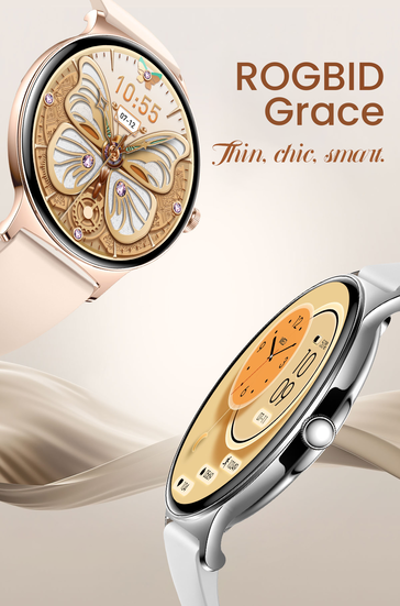 Rogbid Grace in shiny silver and rose gold colorway (Image source : Rogbid)
