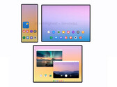 The Galaxy Z TriFold will fold differently to the existing Huawei Mate XTs. (Image source: via @TechHighest)