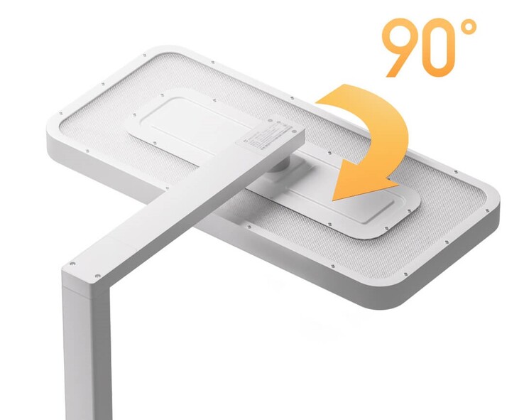 The Xiaomi Mijia Vertical Learning Lamp has a rotatable head. (Image source: Xiaomi)