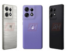 Motorola is rumoured to have designed the Edge 50 Pro in three launch colours. (Image source: Android Headlines)