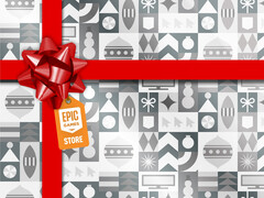 Epic Games will begin its Holiday Sale 2024 with a new mystery game giveaway. (Image source: Epic Games)