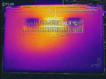 Thermal map (underside)