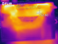 Heat distribution of the bottom side (under load)