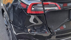 Model Y 012 from Giga Berlin already got into an accident (image: Drive Tesla)
