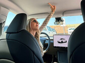 The Model Y Standard glass roof headliner. (Image source: Kim Java/YT)