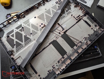 This is because the entire lower shell, including the cooling cover, must be removed