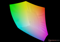 vs. sRGB: 100% coverage
