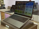 The Aspire Go 15 2026 features a light and thin design. Pictured: a side view of the laptop.