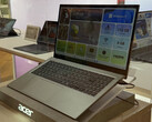 The Aspire Go 15 2026 features a light and thin design. Pictured: a side view of the laptop.