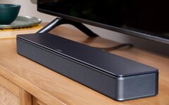 The Bose TV Speaker is a compact soundbar with three internal speakers for use with TVs and smartphones. (Image source: Bose)