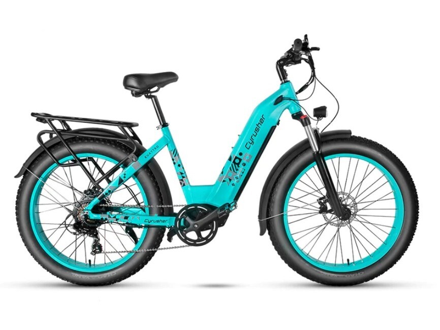 Cyrusher Kommoda Ebike. Step-through electric bike. 50 miles electric  bicycle.