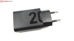 The included 20-watt power supply