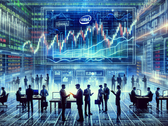 Intel stock on the rise (Image source: Generated using DALL·E 3)