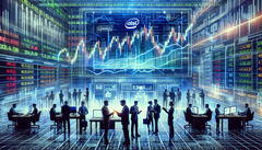 Intel stock on the rise (Image source: Generated using DALL·E 3)