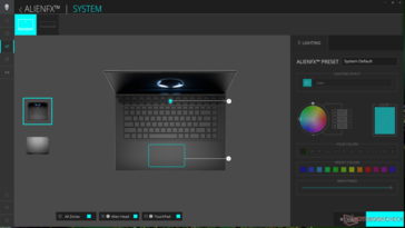 AlienFX RGB lighting control