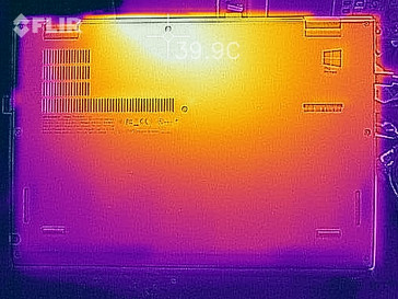 Thermal profile, underside