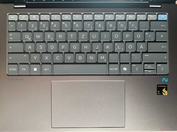 Keyboard and touchpad