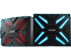 The front panel can be customized with RGB LEDs. (Source: Shuttle)