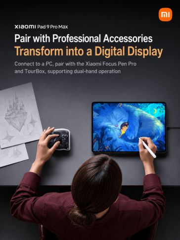 Xiaomi Pad 9 Pro Max with professional accessories