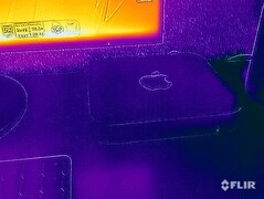 Surface temperatures while idle: practically no noticeable warming