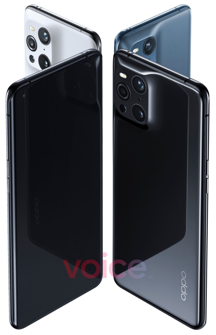 Of the three, we've only seen the Find X3 Pro from all sides. (Image: Oppo/Evan Blass)