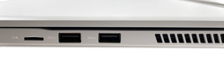 Right: microSD card reader, 2x USB 3.1 Gen. 1