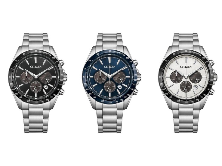 From left to right: the Citizen Collection CA4764-57E, CA4766-51L and CA4764-57A watches