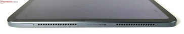 left: power button, speakers