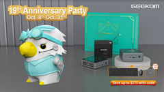GEEKOM is running an anniverary sale during October. (Image via GEEKOM)