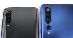 Camera setup in the Mi 9 (left) and Mi 10 Pro (right) compared