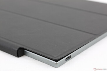 Unlike most other portable monitors and tablets, the included faux leather case covers only the front or back - not both