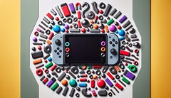It appears that the Nintendo Switch 2 will rely heavily on magnets to attach Joy-Con controllers.  (Image source: image generated by DALLE3)