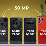 Nothing Phone (3), Phone (3a), Phone (3a) Pro, and CMF Phone 2's main camera specs (Image source: Versus on YouTube; screenshot)