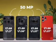 Nothing Phone (3), Phone (3a), Phone (3a) Pro, and CMF Phone 2's main camera specs (Image source: Versus on YouTube; screenshot)