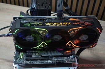 The KFA2 GeForce RTX 4080 Super SG during noise measurement
