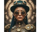 A "steampunk fashion" image created by Bard. (Source: Google)