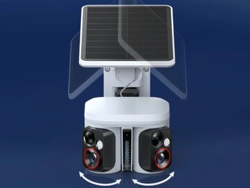Baseus Security X1 Pro with adjustable cameras and automatically adjusting solar panel.
