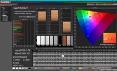 ColorChecker before calibration (AdobeRGB mode)