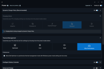 Dell power profile settings