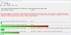 Maximum latencies after ten seconds of Prime95