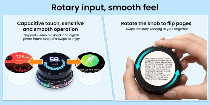 This smart home display is also a rotary knob