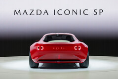 The rear lights on the Mazda Iconic SP concept are some of the most unique at the 2023 Japan Mobility Show. (Image source: Mazda)