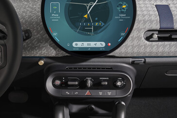 Everything from the gear selector to drive modes, music volume, and the parking brake are controlled from the toggle switches under the centre console. (Image source: Mini)