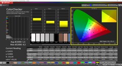 CalMAN ColorChecker (Profile: sRGB, Color Space: sRGB)