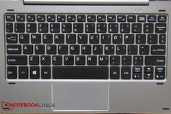 A look at the keyboard dock and its integrated trackpad