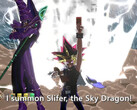Yami Yugi mod in Dragon Ball FighterZ, summoning a legendary monster for a Super Move. (Image Source: Kongmeng on YouTube)