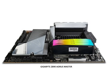 XFinity+ kit installed in a Gigabyte Z890 Aorus Master motherboard. (Image source: V-color)